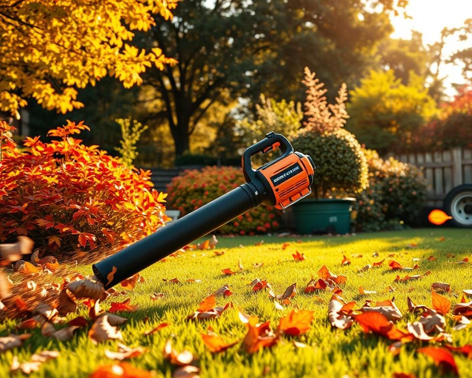 Bladblazers die Snel en Effectief Tuinonderhoud Maken