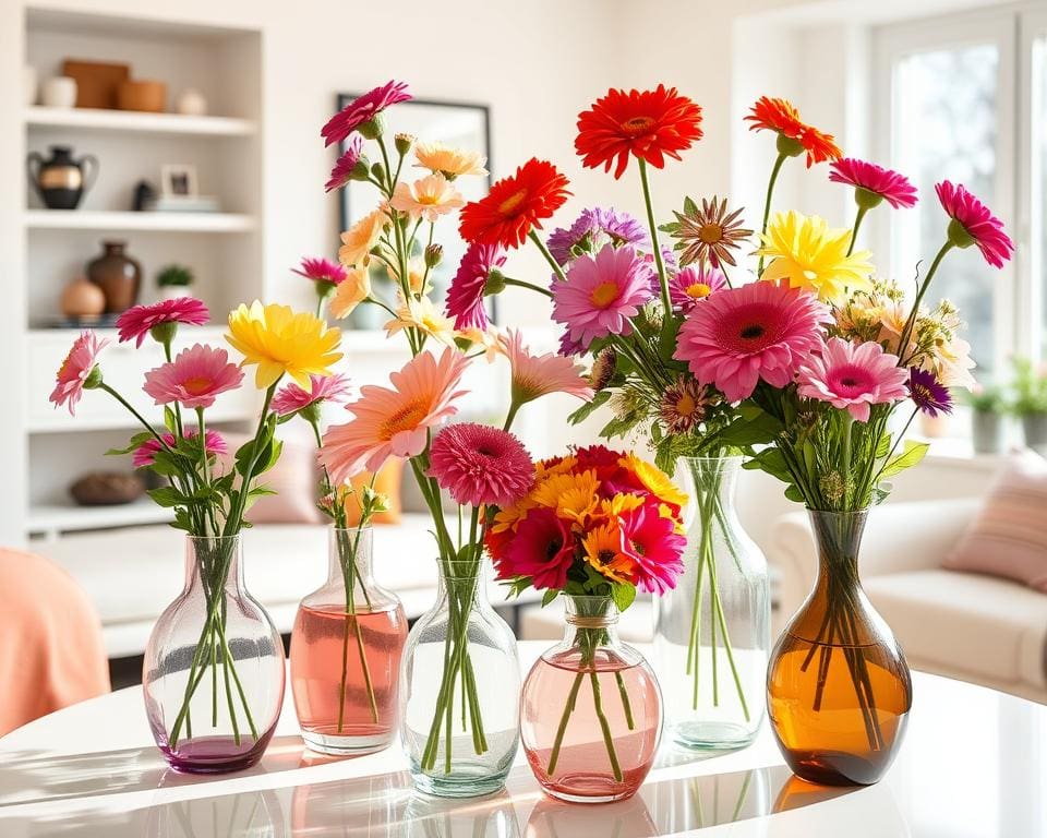 Bloemenvaasjes voor een frisse en kleurrijke touch in huis