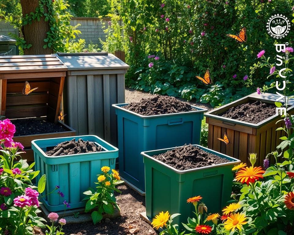 Compostvaten die Eenvoudig Tuinafval Verwerken