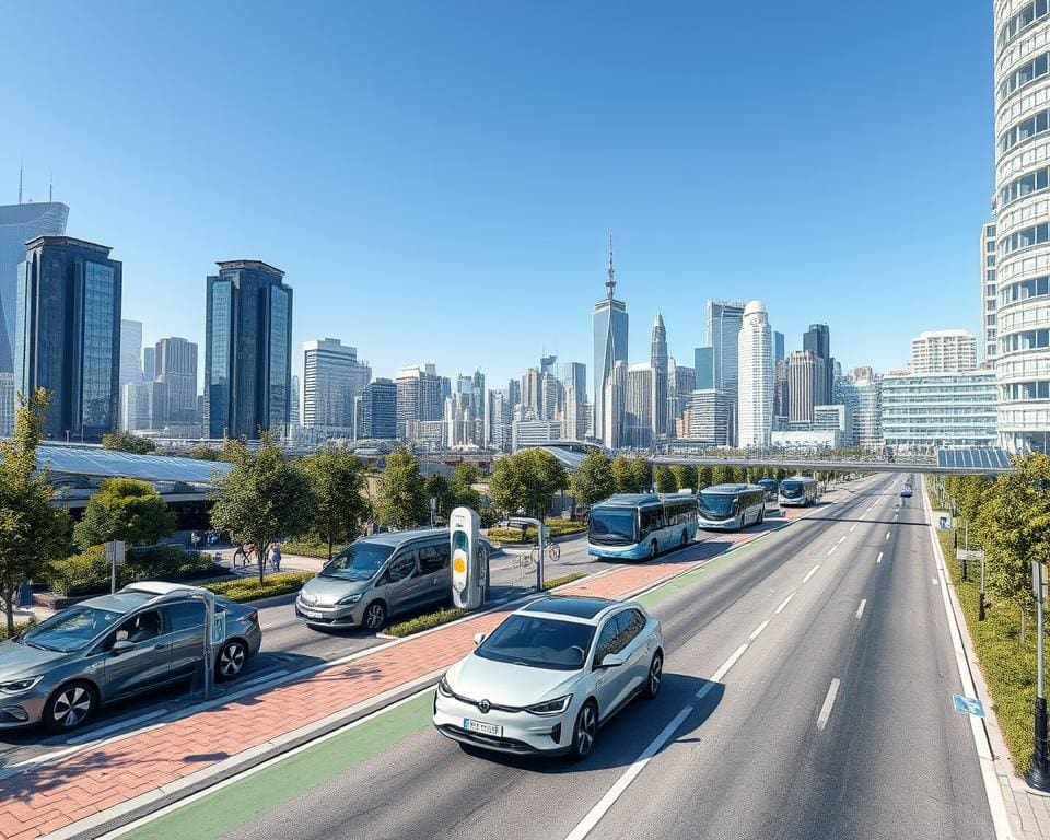 De toekomst van elektrische voertuigen in stedelijke planning