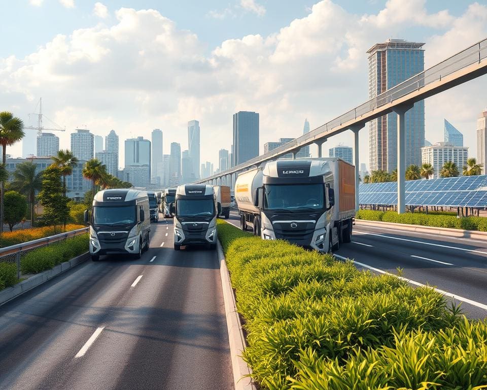 Duurzaam goederentransport met elektrische trucks