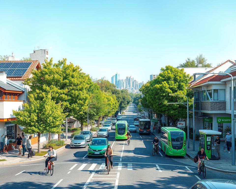 Duurzaam vervoer met elektrische voertuigen