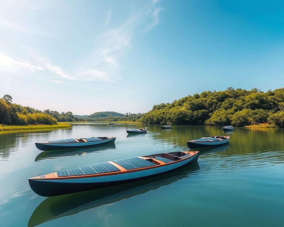 Elektrische kano’s: Varen op zonne-energie