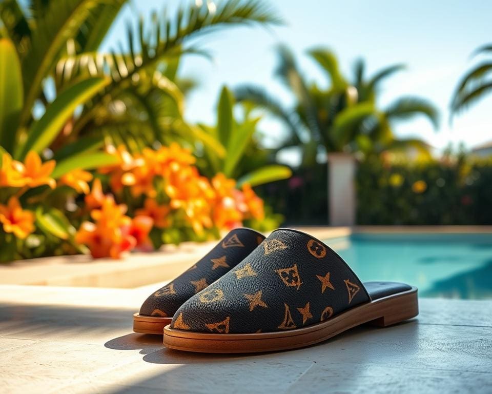 Louis Vuitton slippers: Luxe ontspanning voor warme dagen