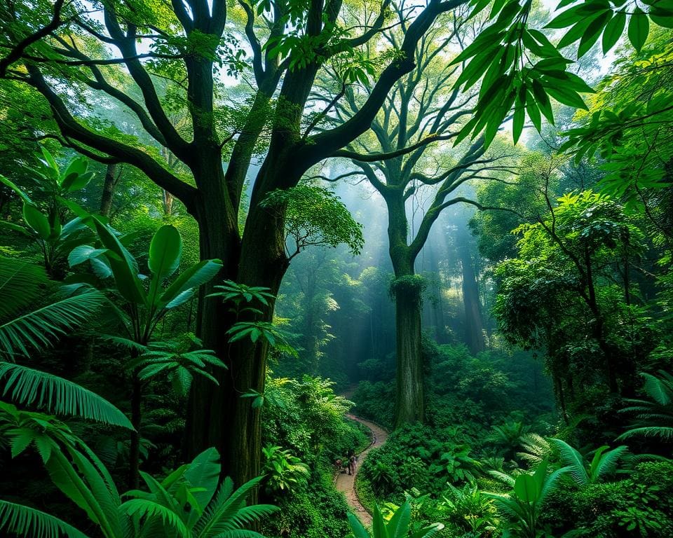 Natuurwandelingen door de regenwouden van Borneo