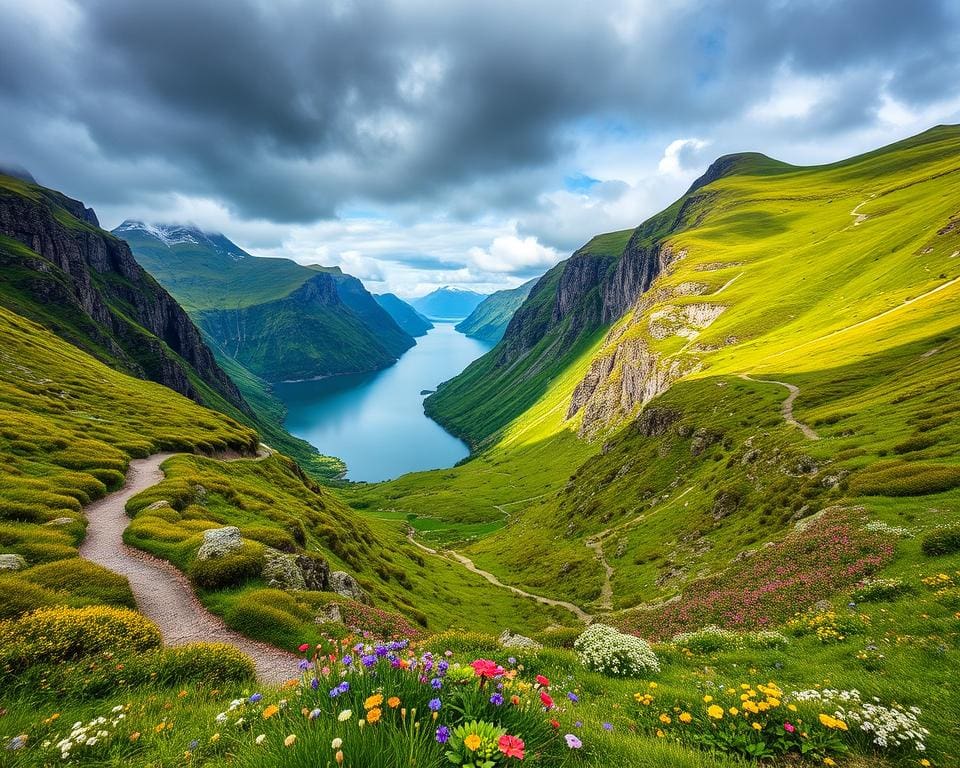 Natuurwandelingen langs de fjorden van Zuid-Noorwegen