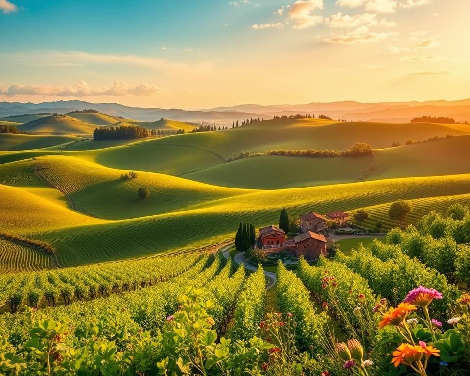 Reizen langs de schilderachtige wijngaarden van Toscane