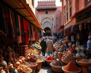 Reizen naar de kleurrijke markten van Marrakech