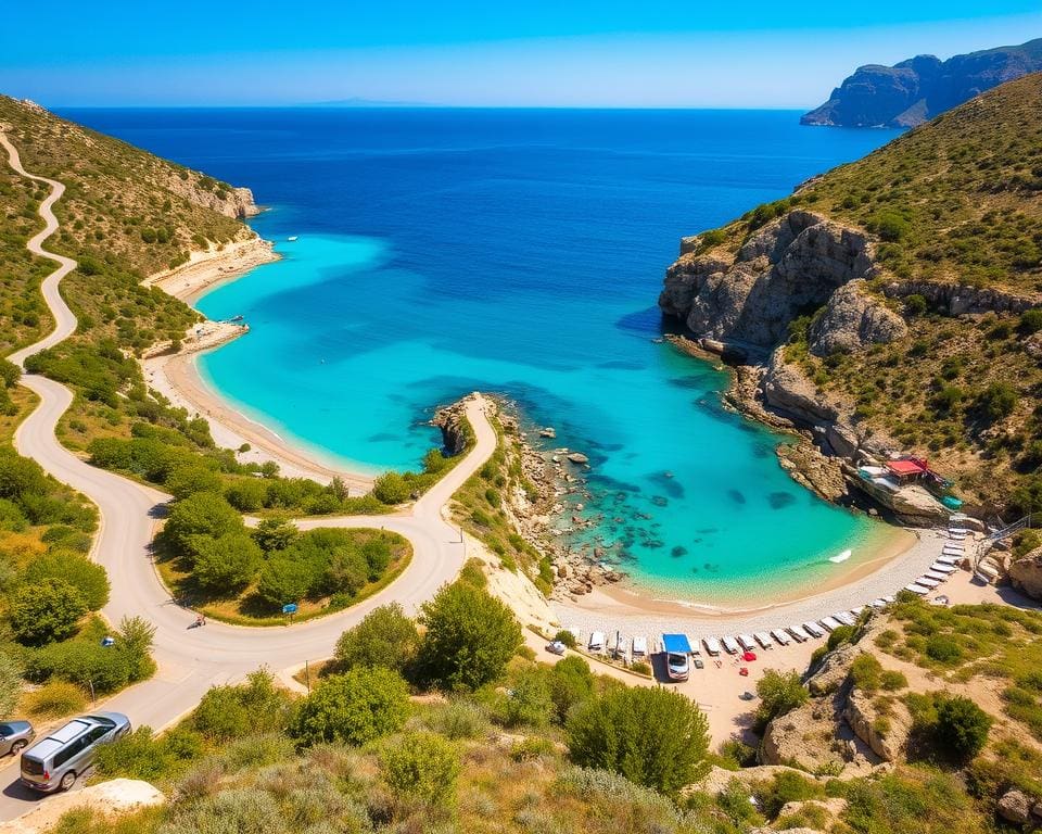 bereikbaarheid van de stranden van Kreta