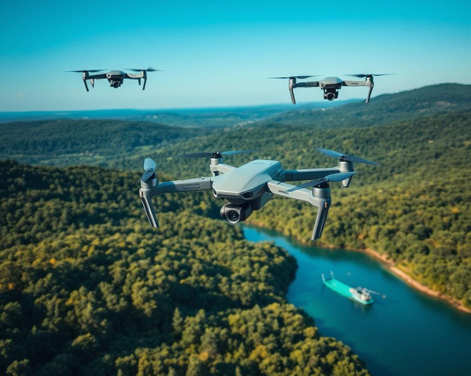 duurzame drones voor milieubewaking