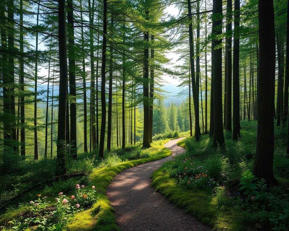 natuurwandelingen door de bossen van Finland