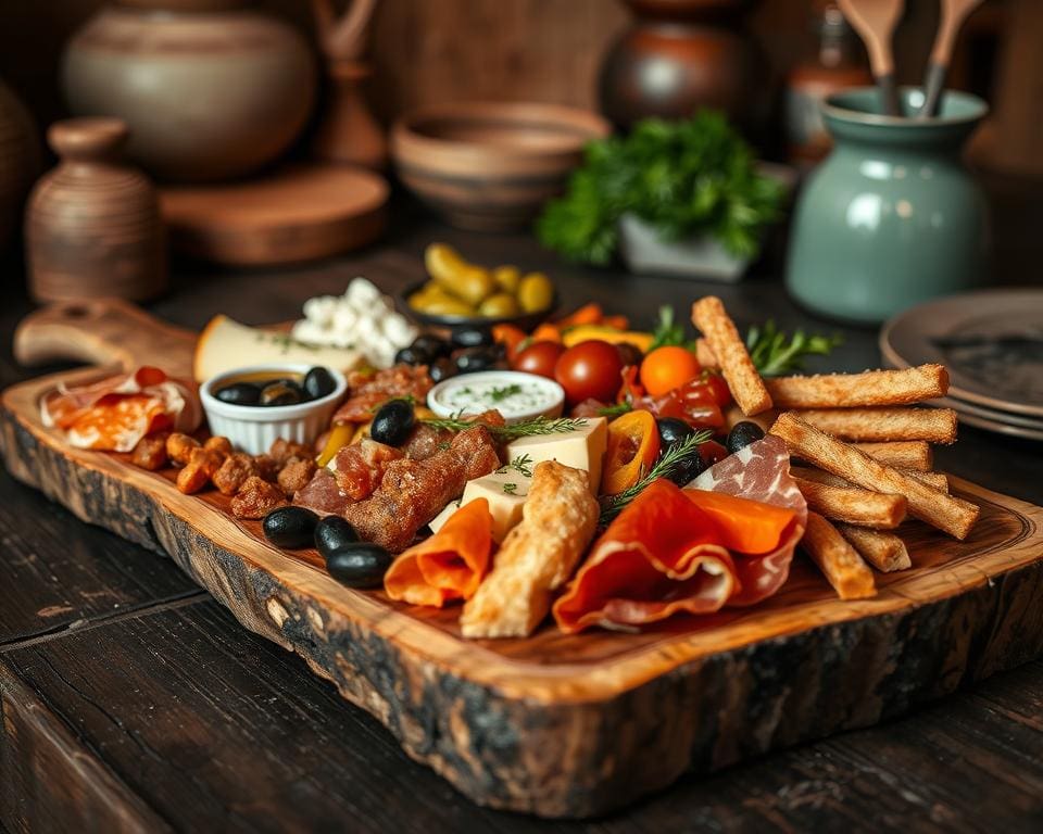 serveerplank voor tapas