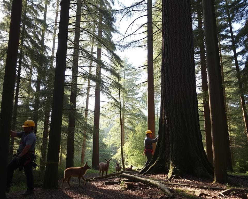 Bomen kappen zonder risico op schade