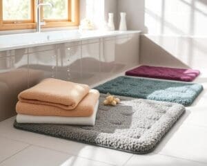 Douchematten met een comfortabele memory foam