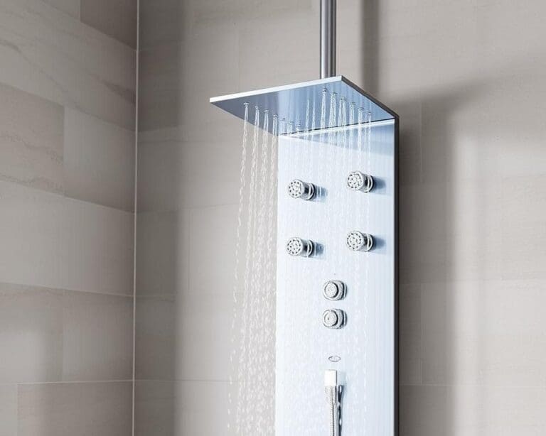 Douchepanelen met waterbesparende straalstanden