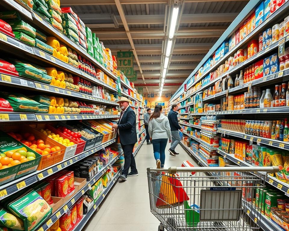 Efficiënt winkelen in de supermarkt