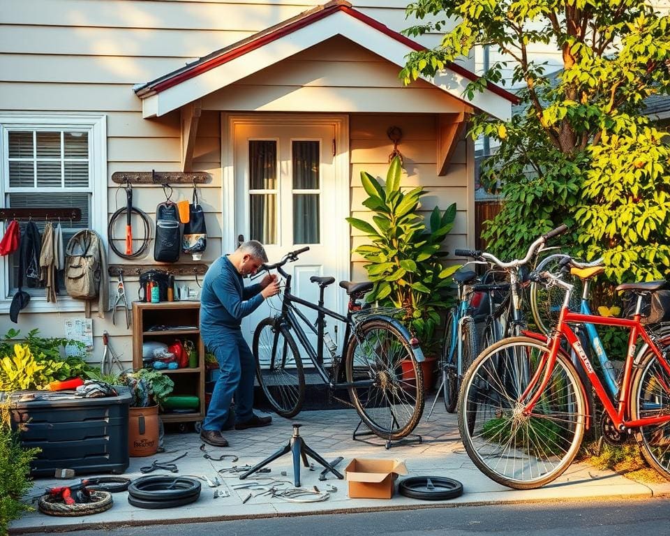 Fiets herstellingen thuis