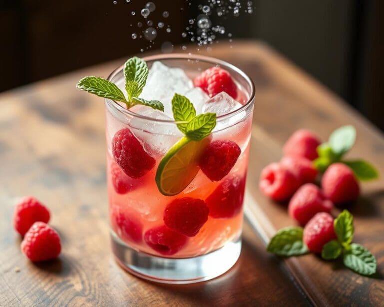 Frambozen mojito: Fris, fruitig en sprankelend