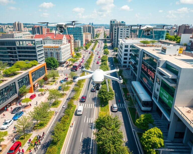 Hoe helpen drones bij monitoring van stedelijke mobiliteit?