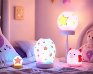 Kinderlampen met een interactieve kleurverandering