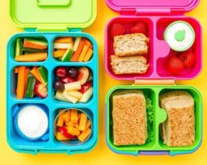 Kinderlunchboxen met compartimenten voor verse maaltijden