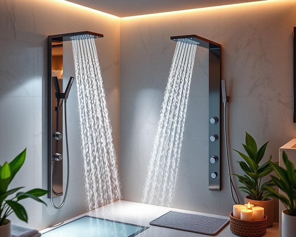 Luxe douchepanelen voor een spa-ervaring thuis