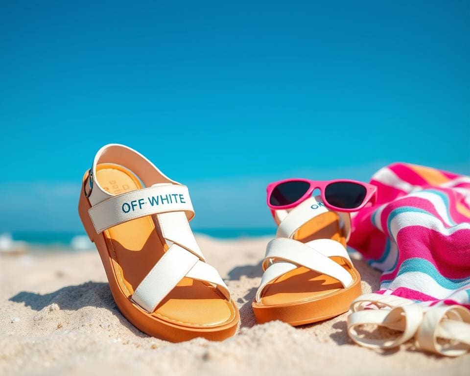 Off-White sandalen: Voor een gedurfde zomerse flair