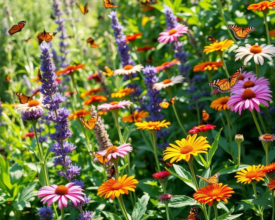 Verschillende soorten vlindervriendelijke planten