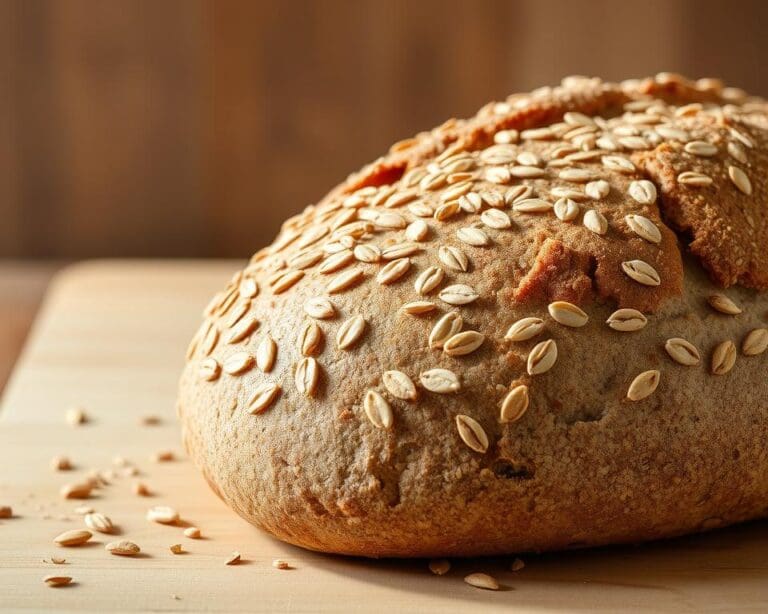 Volkorenbrood met lijnzaad en havervlokken