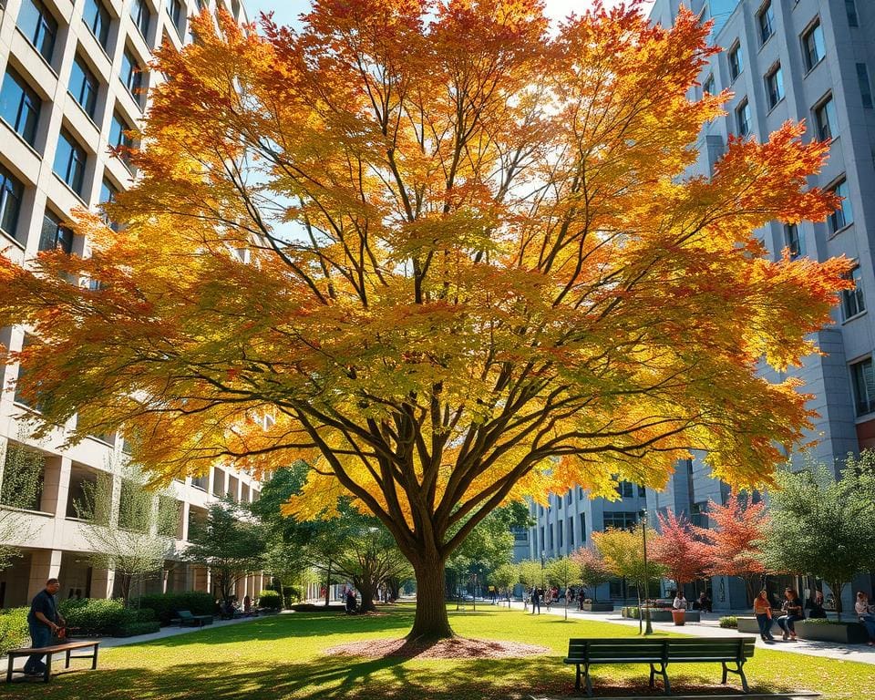 Waarom is de esdoorn geschikt voor stadsparken?