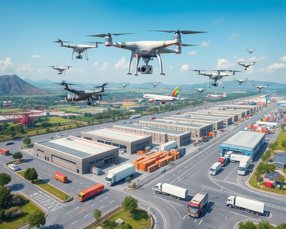 Wat zijn de voordelen van drones in logistieke netwerken?