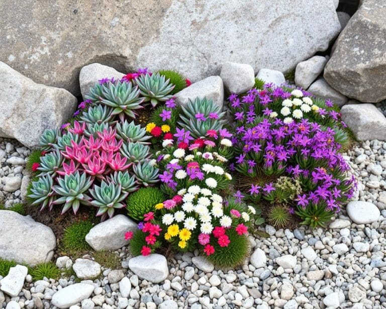 Welke bloemen zijn geschikt voor een rotstuin?