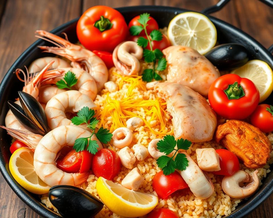 ingrediënten voor paella