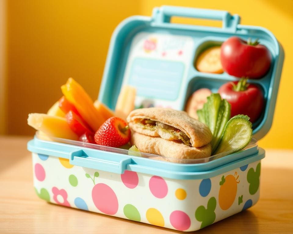 kinder lunchbox met meerdere compartimenten