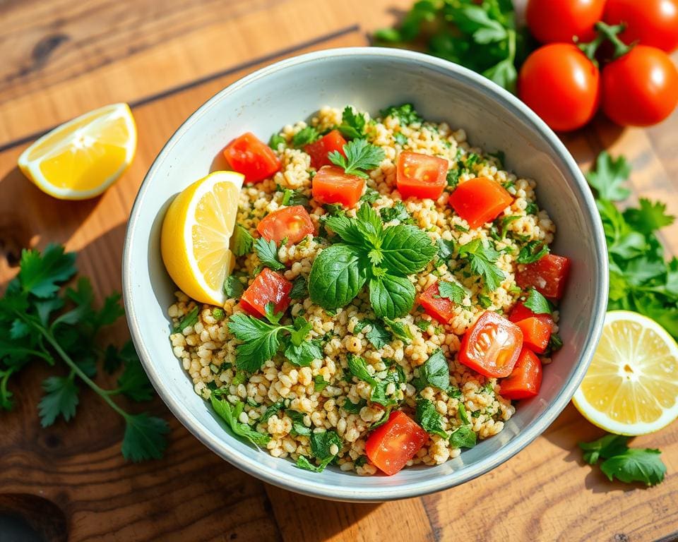 mediterrane tabouleh met verse kruiden