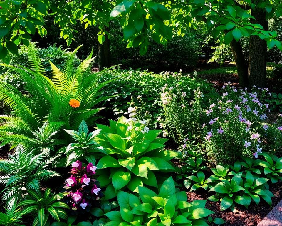 tuinplanten voor halfschaduw