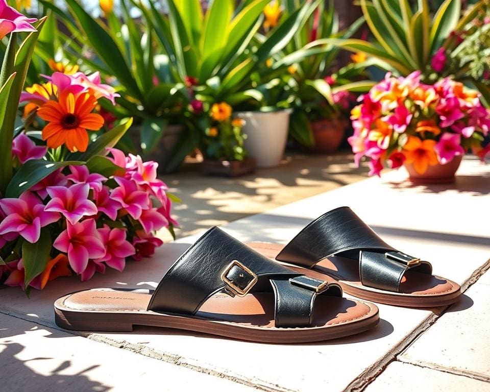 Balenciaga leren sandalen: Voor een gedurfde zomerlook