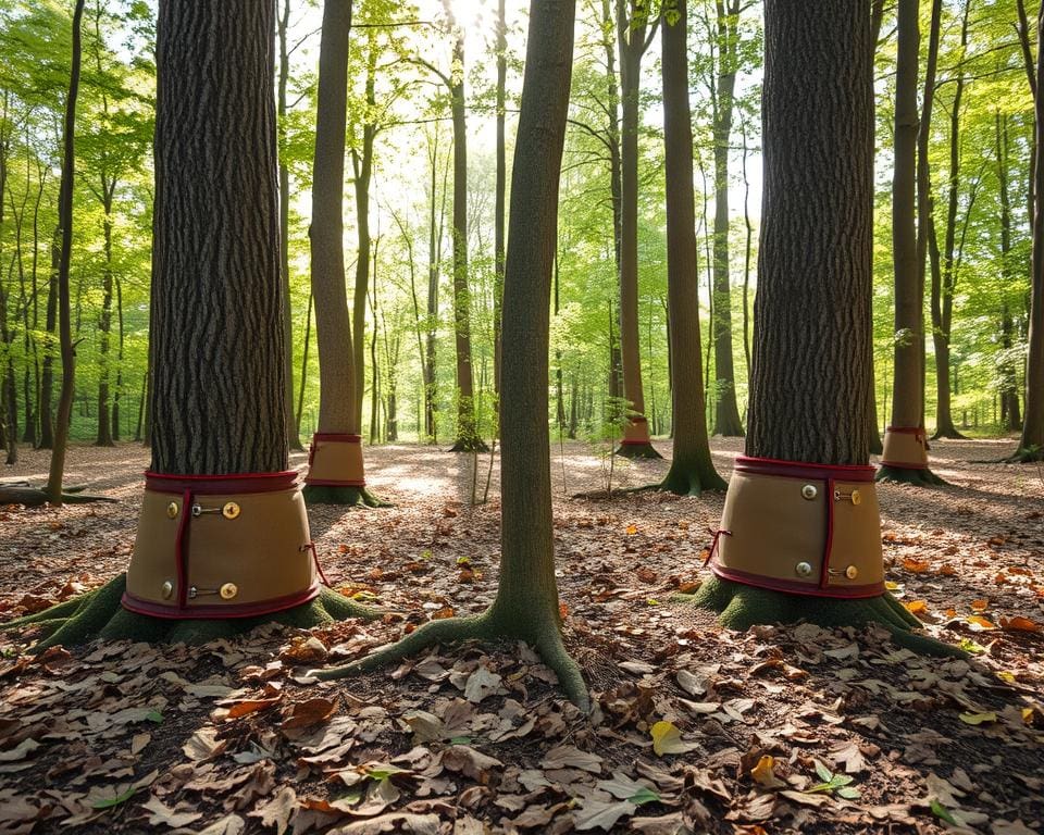 Boombeschermers die Schade door Wild Voorkomen