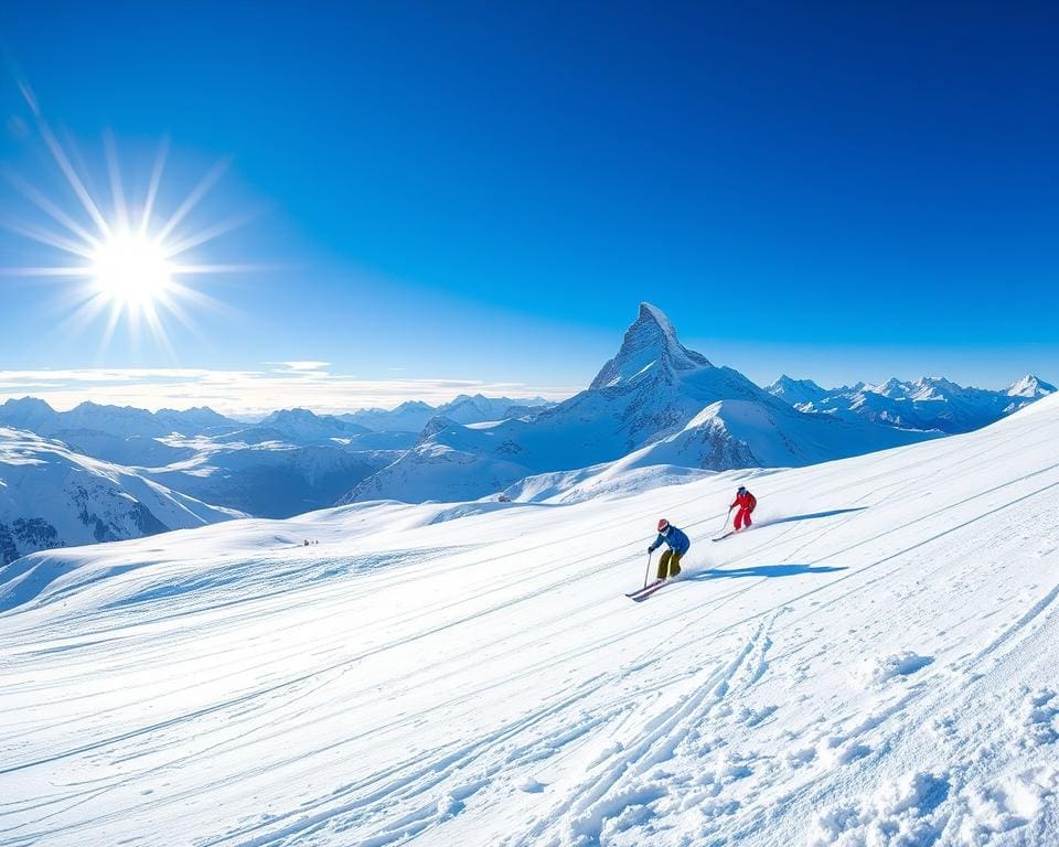 Cervinia: Skiën met zicht op de Matterhorn