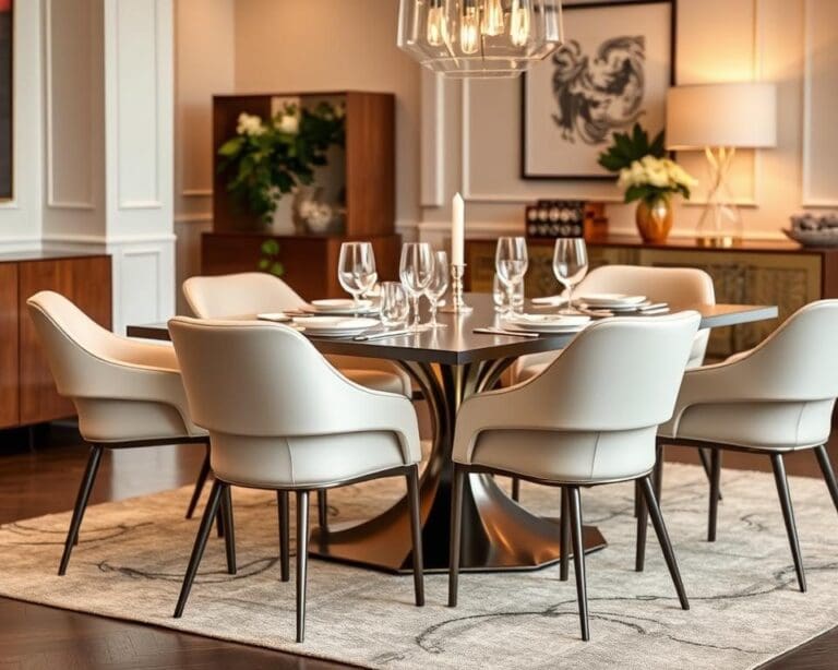 Designer eetkamerstoel: comfort en uitstraling aan tafel
