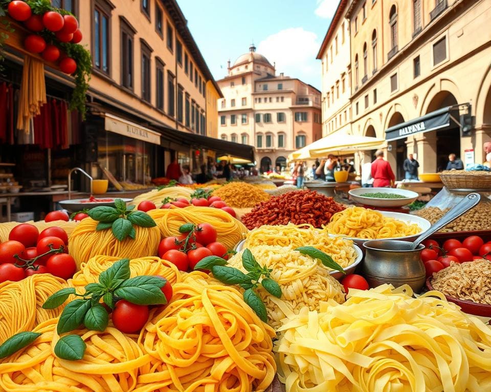 Eetgewoontes in Italië en verse pasta's uit Bologna