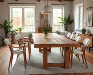 Eikenhouten tafel: duurzaam middelpunt van je interieur