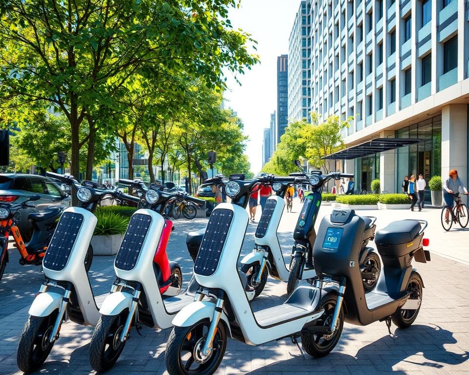 Elektrische scooters met duurzame batterijopties