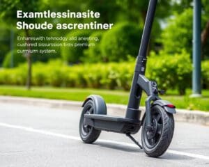 Elektrische scooters met verbeterde schokdemping