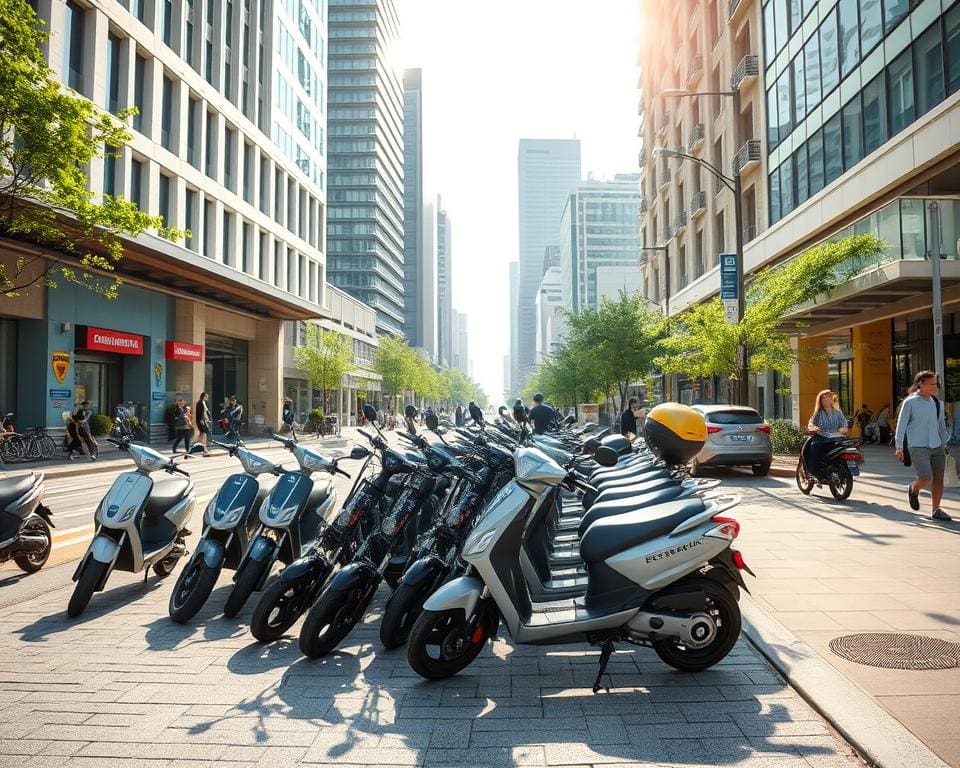 Elektrische scooters voor stedelijke mobiliteit