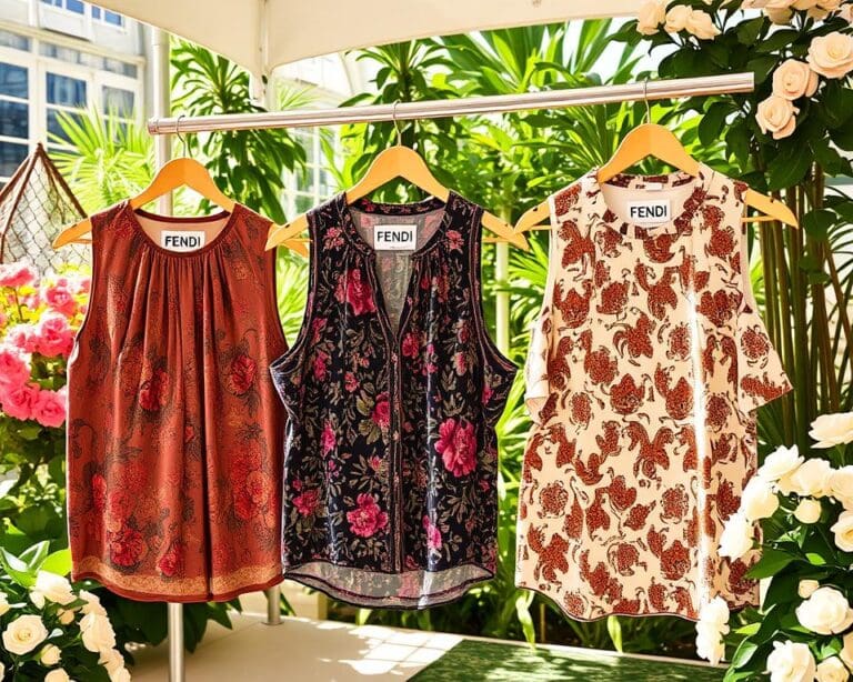 Fendi mouwloze blouses: Voor een chique zomerstijl
