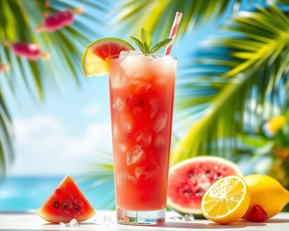 Frozen Watermelon Punch: Fris en kleurrijk