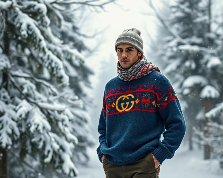 Gucci oversized sweaters: Voor een iconische winterstijl