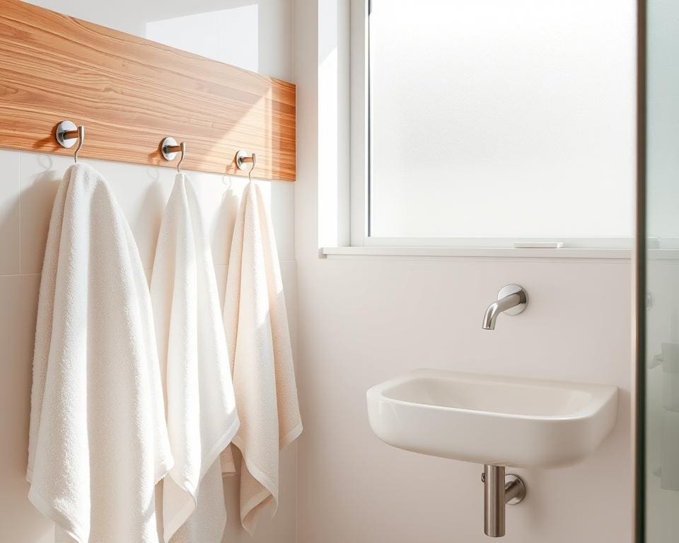 Handdoekhaken voor een nette en opgeruimde badkamer