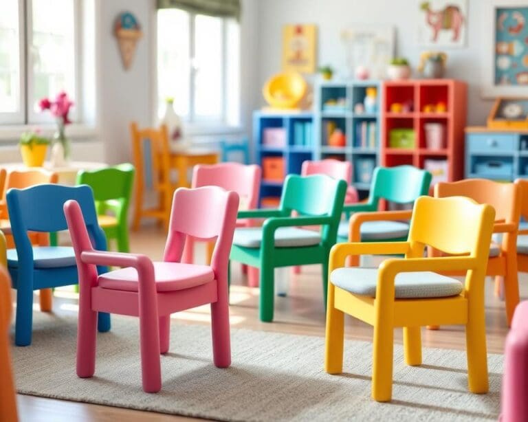 Kinderstoelen met een zachte antislipkussen